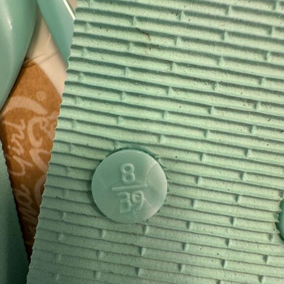 Island Girl Aqua Flip Flops - Picture 4 of 4